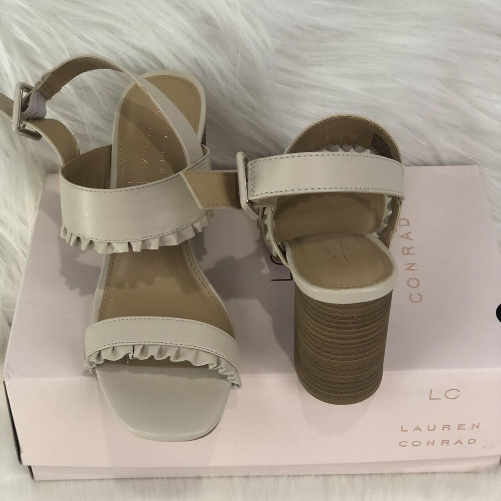 New- Lauren Conrad Sandals Heels Size 8 M - Picture 12 of 16